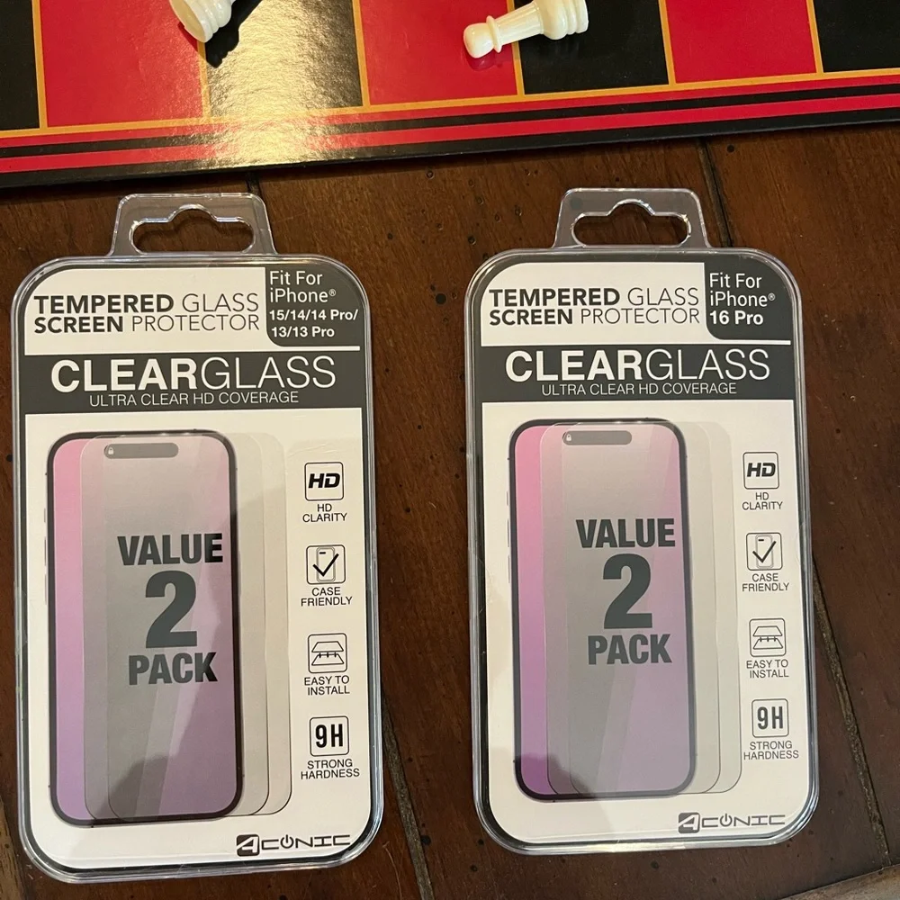 Tempered glass screen protectors